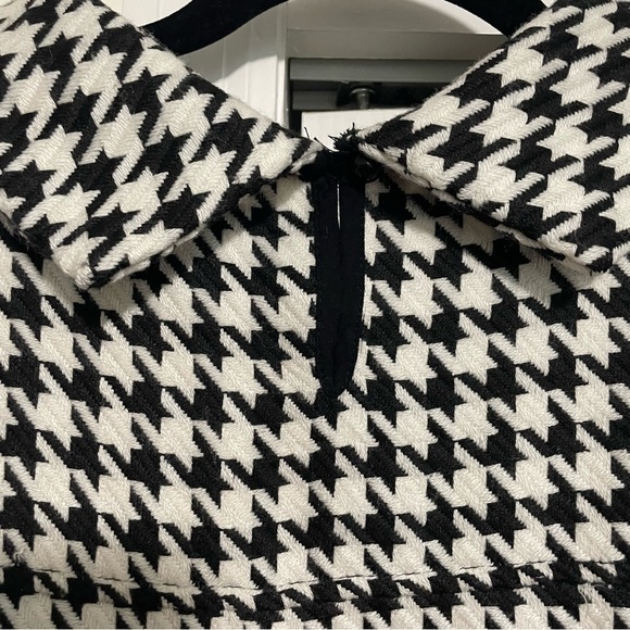 Papillon Mid Length Women's Dress Houndstooth Cowlneck Size Large - Picture 6 of 11